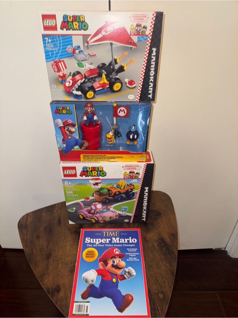 LEGO Super Mario Kart Building Toy Sets and Magazine